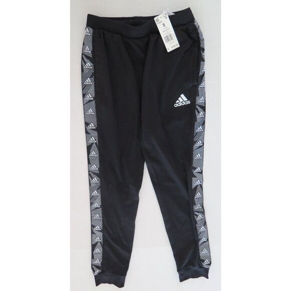 adidas GD5451 Men's Sz S Black Essentials Tape French Terry Sweatpants - Picture 1 of 4